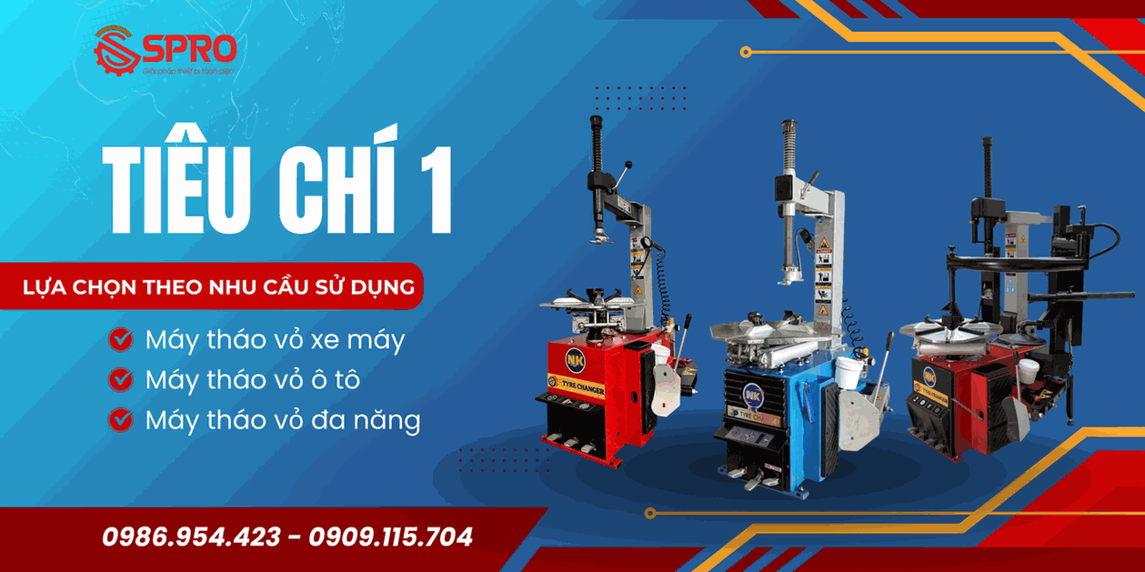 Top 5 tiêu chí chọn mua máy tháo vỏ xe bền – khỏe 2 Tiêu chí lựa chọn máy tháo vỏ xe