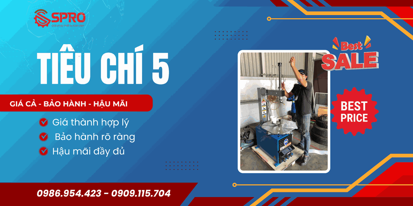 Top 5 tiêu chí chọn mua máy tháo vỏ xe bền – khỏe 8 Tiêu chí lựa chọn máy tháo vỏ xe