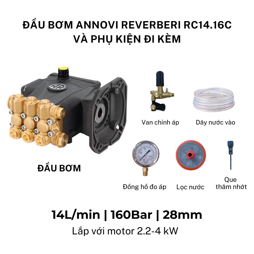 Phụ kiện đầu bơm cao áp AR RC14.16C