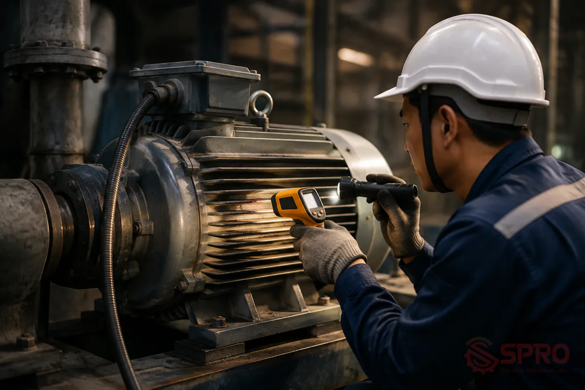 bảo trì phòng ngừa động cơ điện nhà - Dấu hiệu cảnh báo động cơ điện nhà xưởng gặp sự cố: Trước khi hỏng hóc nặng xảy ra, thiết bị thường xuất hiện các triệu chứng bất thường.