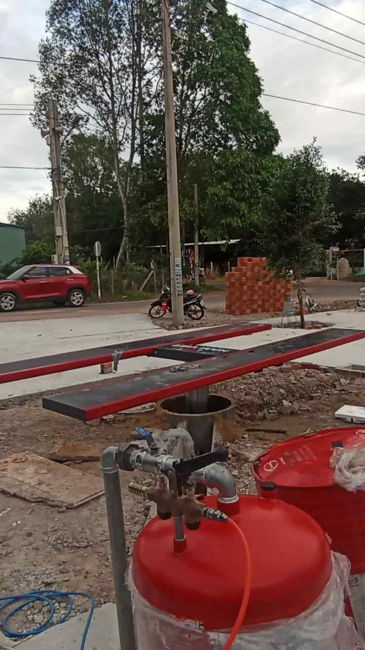 cầu nâng 1 trụ rửa xe kaspi âm nền k4000sg-a1
