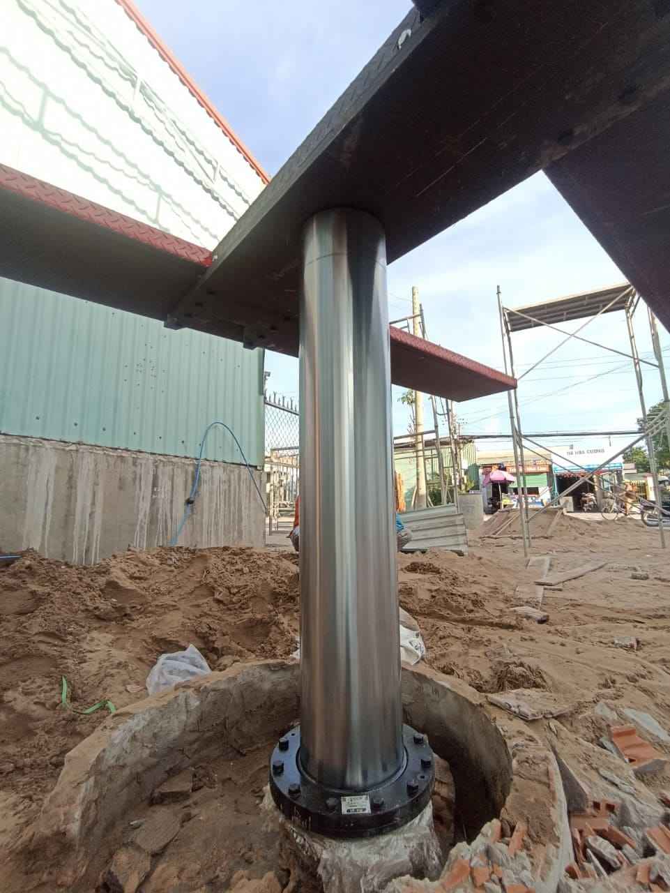 cầu nâng 1 trụ rửa xe kaspi âm nền k4000sg-a1