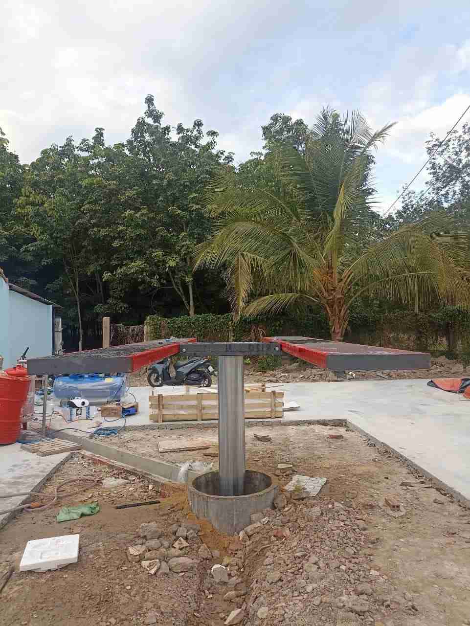 cầu nâng 1 trụ rửa xe kaspi âm nền k4000sg-a1