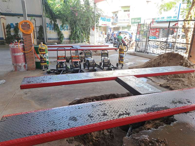 cầu nâng 1 trụ rửa xe kaspi âm nền k4000sg-a2 