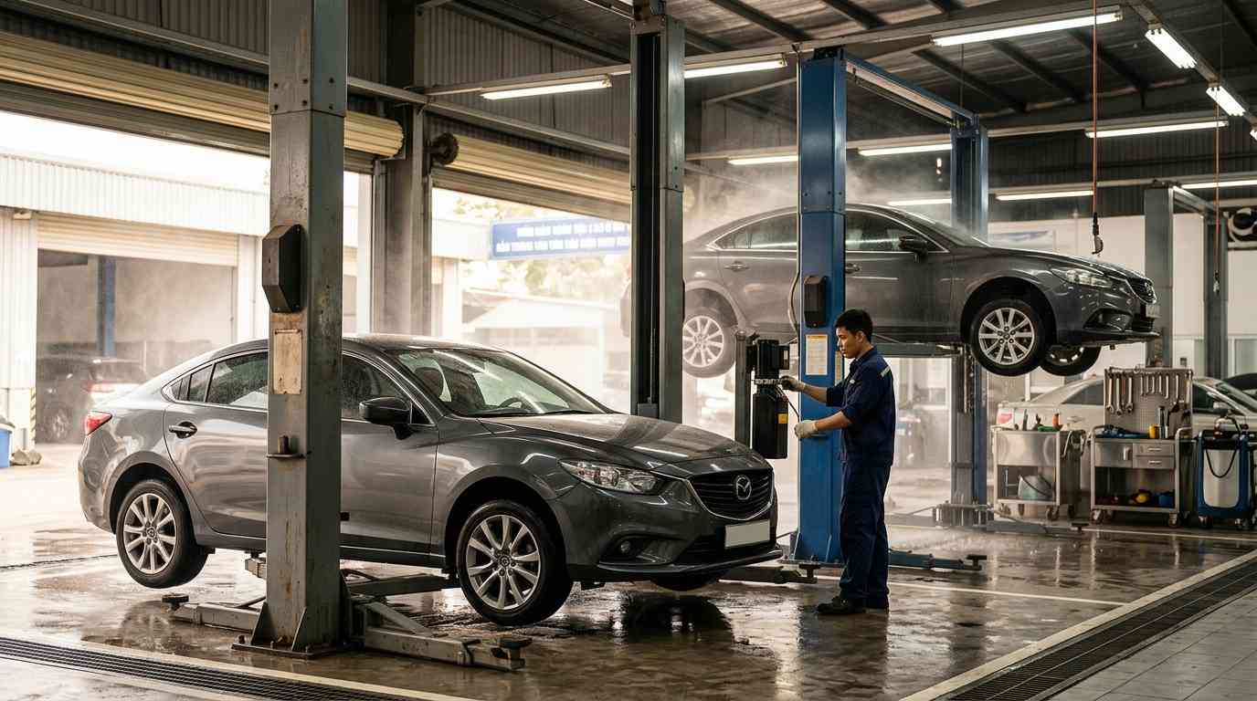 2. So sánh các loại cầu nâng 1 trụ rửa xe ô tô phổ biến: Trên thị trường hiện nay, hai dòng sản phẩm được ưa chuộng nhất là cầu nâng sản xuất tại Việt Nam