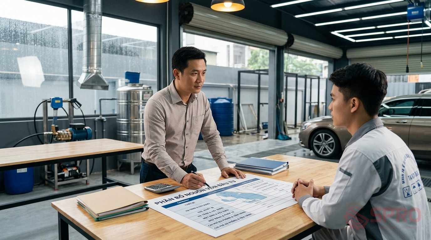 Chi phí mở tiệm rửa xe ô tô: Bức tranh tài chính toàn diện: Một dự toán chi phí mở tiệm rửa xe ô tô chuẩn xác không chỉ là bảng báo giá thiết bị.