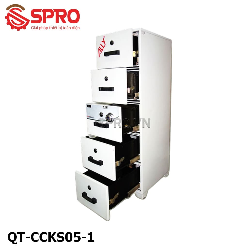két sắt tài liệu bảo mật chống cháy ally qt-ccks05-1