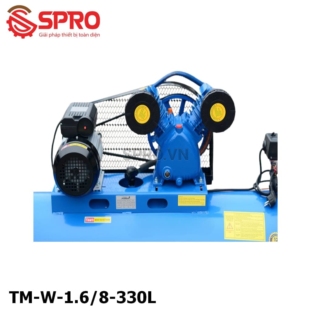 Máy nén khí dây đai Pegasus 330l 15hp áp 8kg TM-W-1.6/8-330L