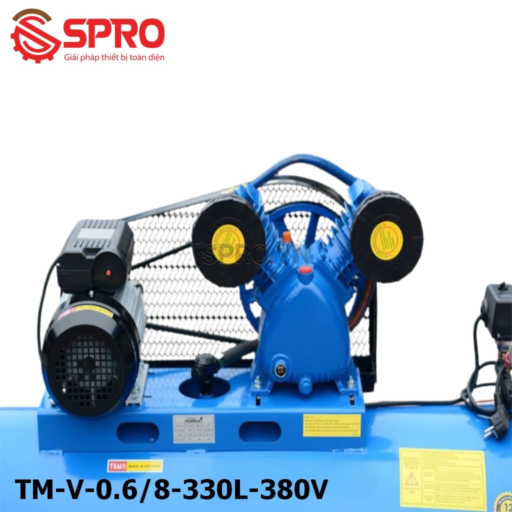 máy nén khí dây đai pegasus tm-v-0.6/8-330l-380v