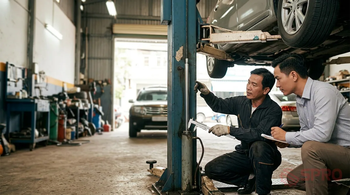 sai lầm khi mua cầu nâng ô tô - 5. Lời khuyên đầu tư và giải pháp nâng cấp thiết bị bền vững: Nên mua cầu cũ: Khi bạn có thợ am hiểu kỹ thuật trực tiếp thẩm định, hoặc mua lại từ các cơ sở quen biết có lịch sử bảo dưỡng rõ ràng trên mặt bằng ngắn hạn.