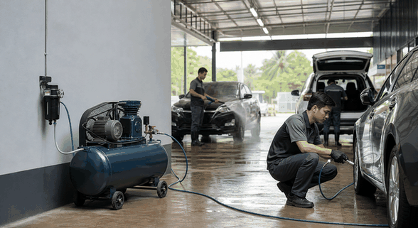 tính toán công suất máy nén khí - Kịch bản thực tế: Từ bối cảnh đến kết quả vận hành: Để hiểu rõ tầm quan trọng của việc chọn đúng thiết bị, hãy cùng xem