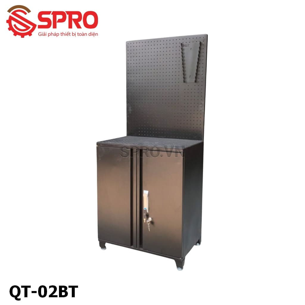 tủ 2 cánh có bảng treo hệ lỗ tròn ally qt-02bt 