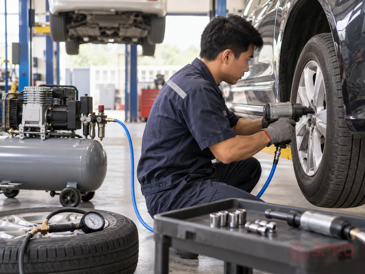 xu hướng xử lý khí nén garage 2024 - Khi nào nên chọn giải pháp nào cho garage của bạn?: Chọn giải pháp cơ bản nếu: Ngân sách hạn chế, nhu cầu sử dụng khí nén dừng lại ở mức bắn ốc, bơm xe, nâng cầu cơ bản và không làm sơn hay detailing.