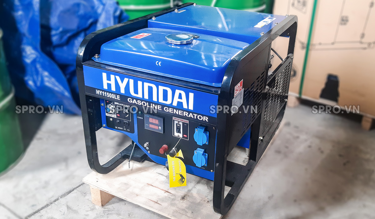 máy phát điện chạy xăng hyundai 9.5kw hy11500le