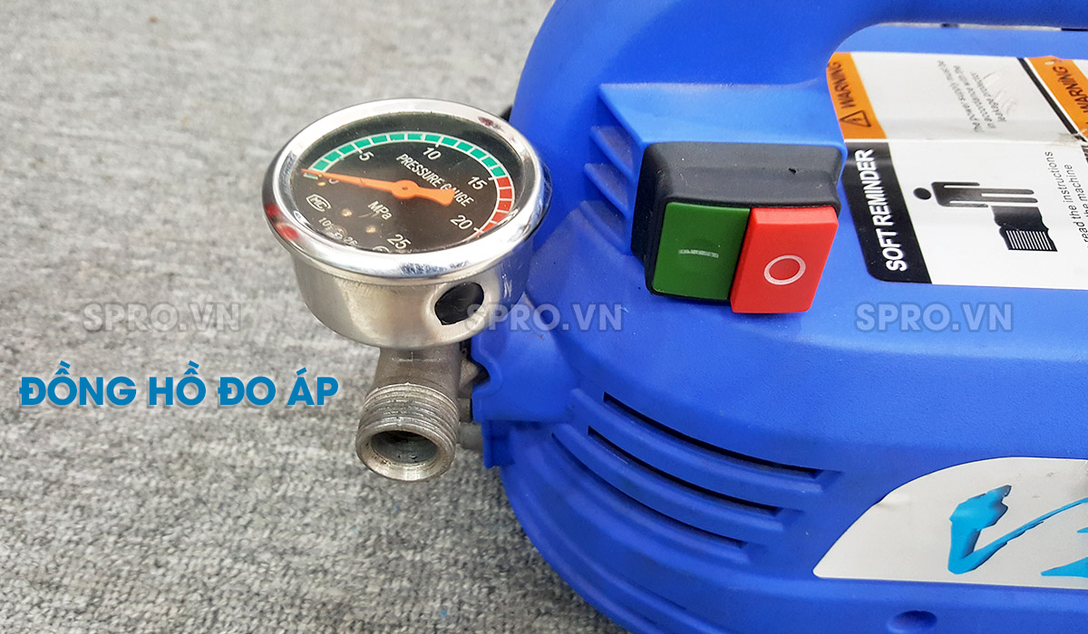 đồng hồ đo áp máy rửa xe mini tonyson v2