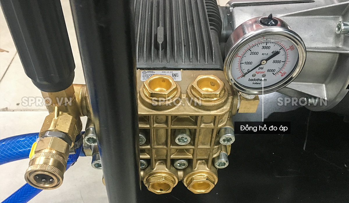 Đồng hồ đo áp máy rửa xe áp lực cao AR U110-2422