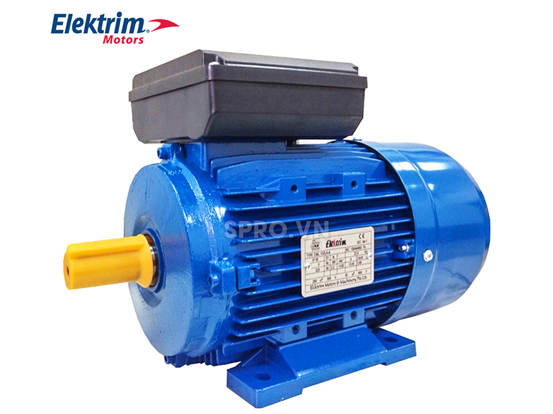 động cơ điện motor elektrim ml801- 4 1 pha công suất 0.75 hp