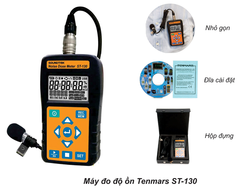 máy đo âm thanh, đo độ ồn tenmars st-130