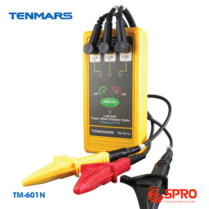 máy đo kiểm tra thứ tự pha tenmars tm-601n