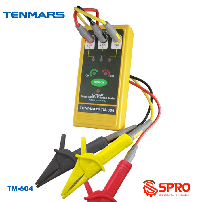 máy đo kiểm tra thứ tự pha tenmars tm-604