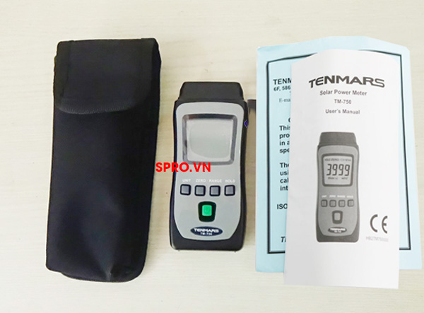 máy đo bức xạ mặt trời tenmars tm-750