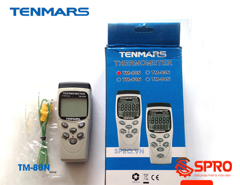 máy đo nhiệt độ cầm tay kiểu k tenmars tm-80n