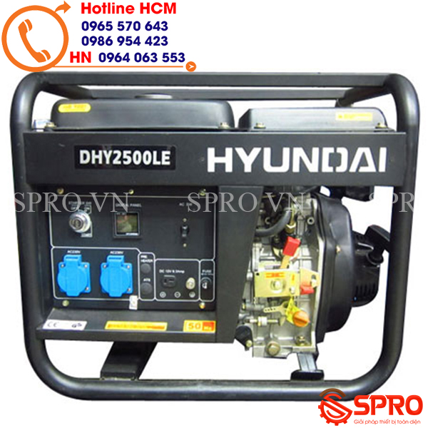 máy phát điện chạy dầu dhy2500le