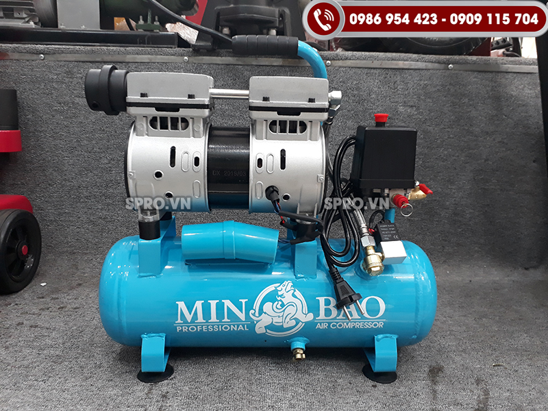 top 3 máy nén khí mini không dầu bán chạy nhất thị trường minbao 9l