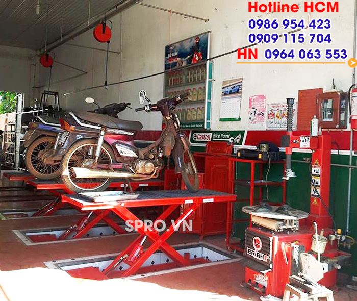 spro.vn tư vấn lắp đặt thiết bị sửa xe máy chuyên nghiệp