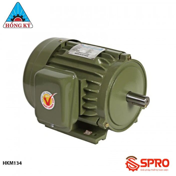 Mô tơ động cơ điện Hồng Ký HKM134 3 pha công suất 1 HP 4 mô tơ điện