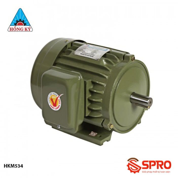Mô tơ động cơ điện Hồng Ký HKM534 3 pha công suất 5 HP 4 mô tơ động cơ điện