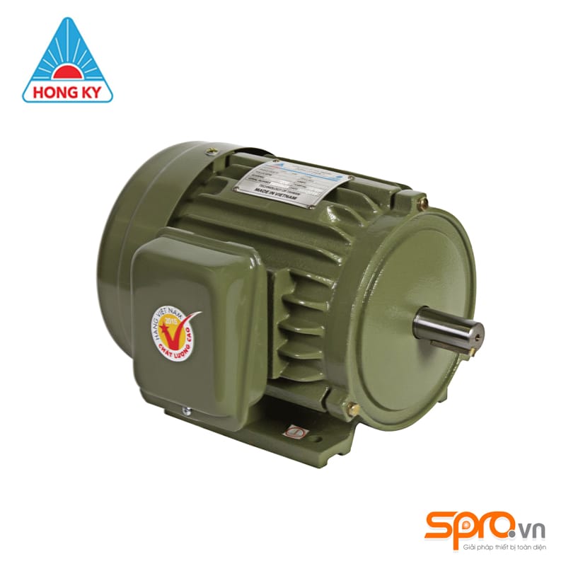 Mô tơ động cơ điện Hồng Ký HKM1.534 3 pha công suất 1.5HP 1 động cơ điện