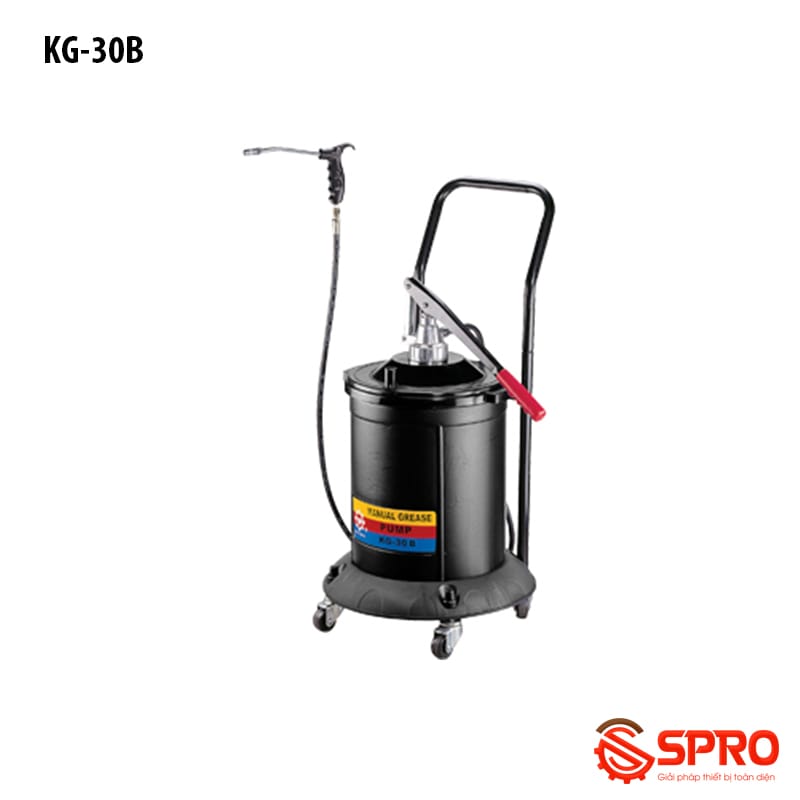 Máy bơm mỡ bằng tay KG-30B - Thể tích 30L 1 máy bơm mỡ