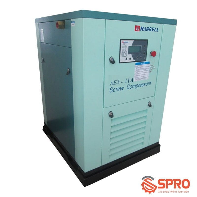 Máy nén khí trục vít Hanbell AE3-11A 11Kw (15Hp) 10 máy nén khí trục vít hanbell