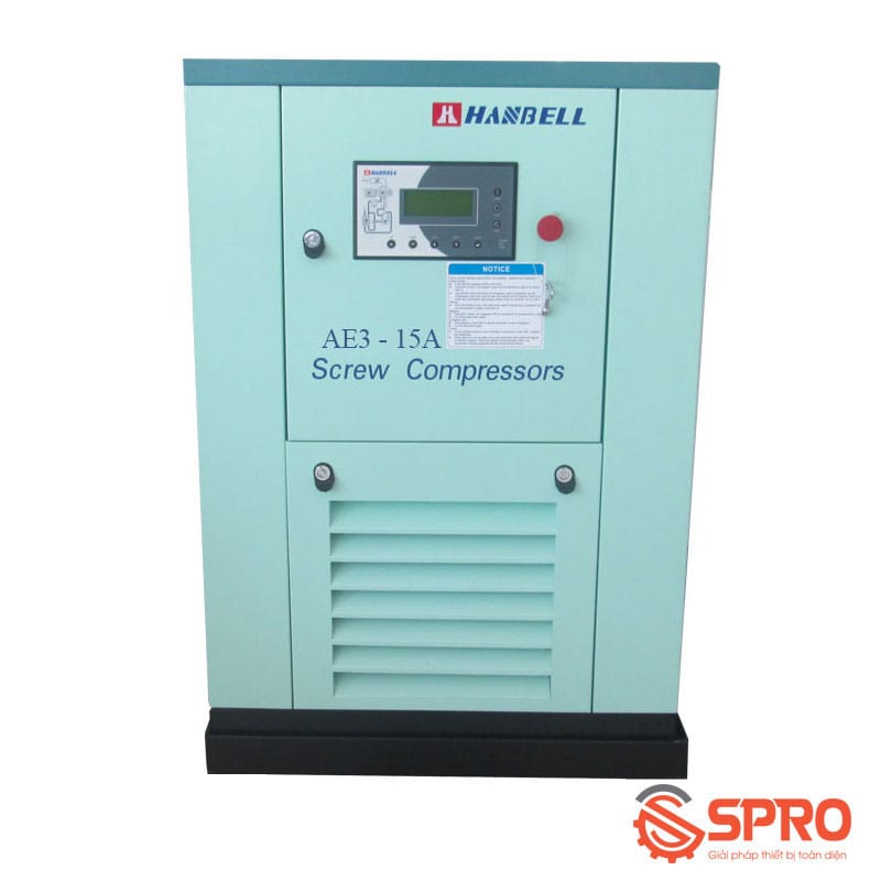 Máy nén khí trục vít Hanbell AE3-15A 15Kw (20Hp) 1 máy nén khí trục vít