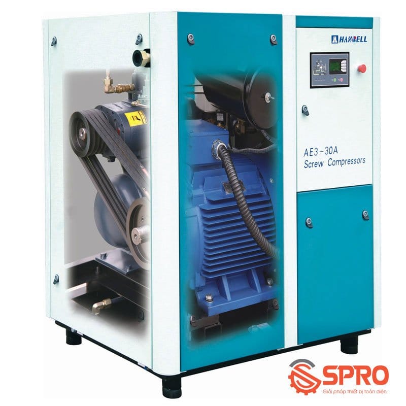 Máy nén khí trục vít Hanbell AE3-30A 30Kw (40Hp) 10 máy nến khí trục vít