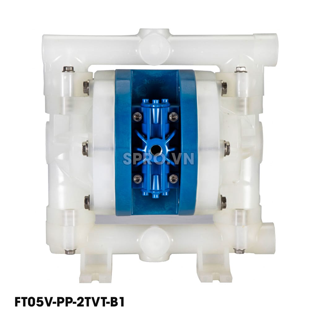 Bơm màng khí nén FTI 1/2'' FT05V-PP-2TVT-B1 13 bom mang khi nen fti FT05V PP 2TVT B1 spro