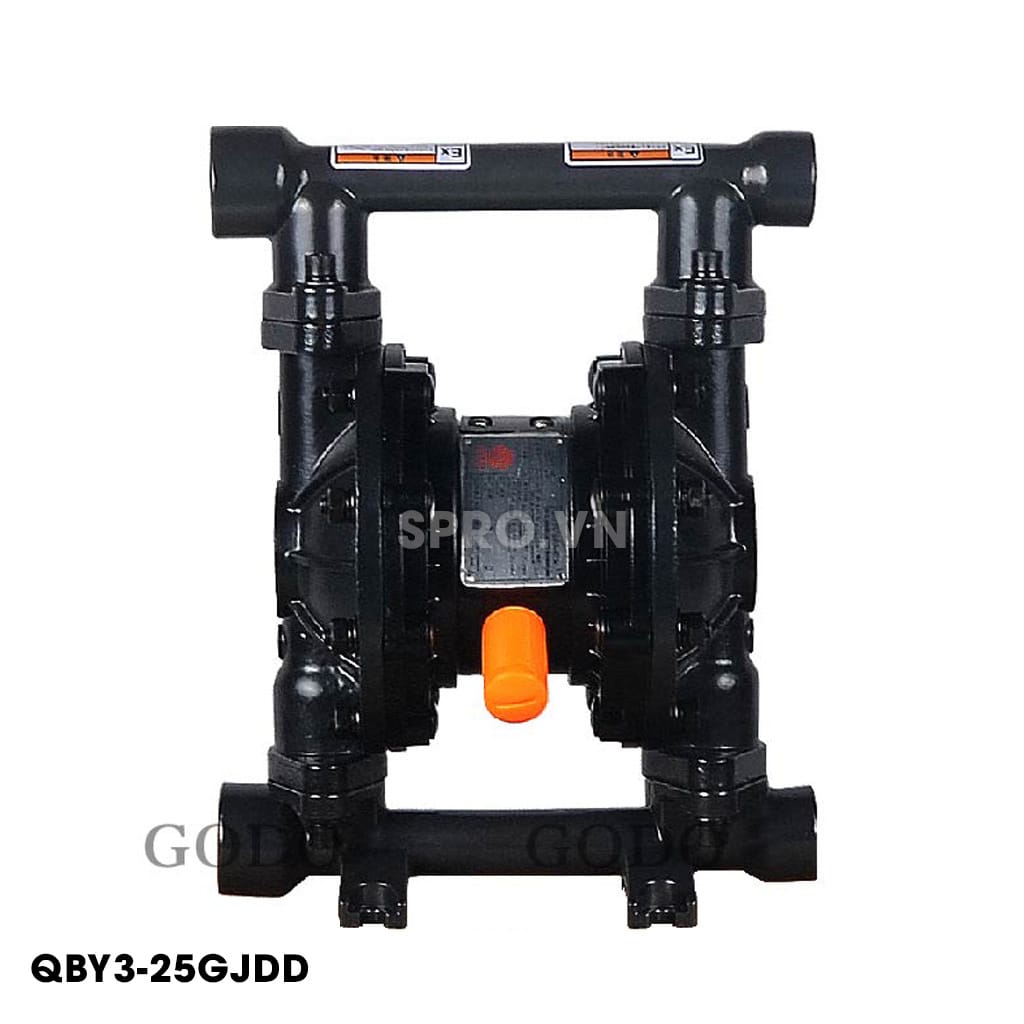 Bơm Màng Khí Nén GODO QBY3-25GAAA 1 Inch 7 Bơm màng khí nén godo