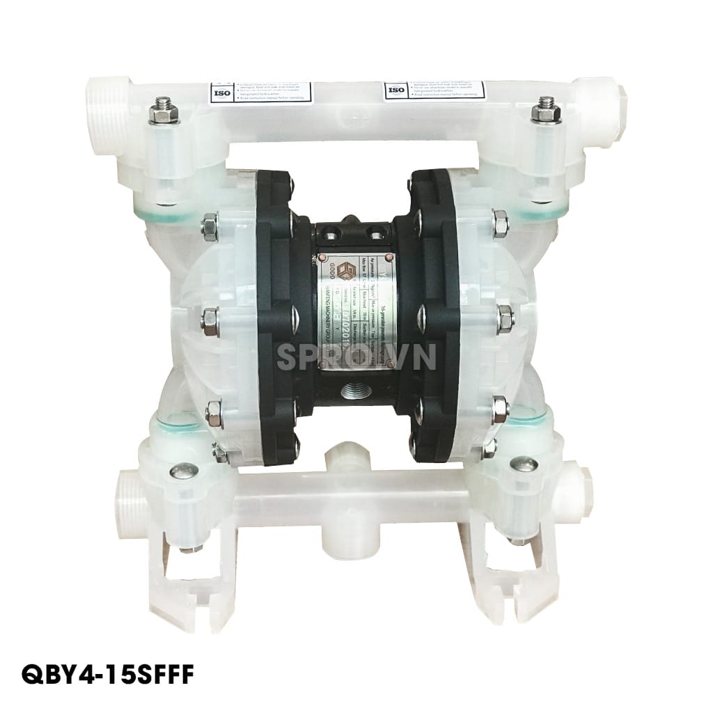 Bơm Màng Khí Nén GODO QBY4-15SPTFE 1/2 inch 7 Bơm Màng Khí Nén GODO QBY4-15SPTFE 1/2 inch