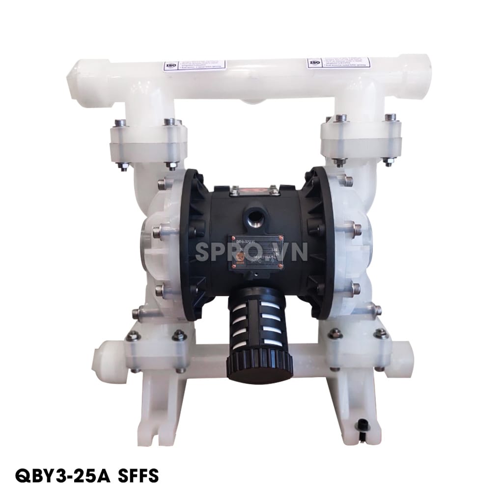 Bơm Màng Khí Nén GODO QBY3-25ASFFS 1-1/4 inch 7 Máy bơm màng hóa chất godo