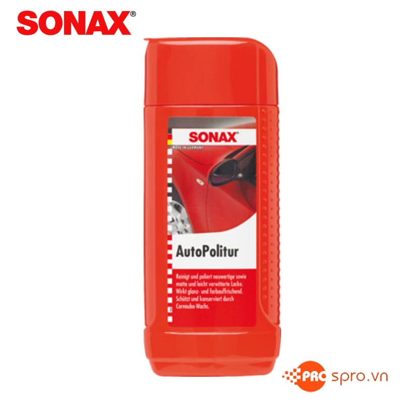 Hóa chất đánh bóng sơn mờ xước SONAX CarPolish 300100 250ml 1 bong son mo xuoc 300100