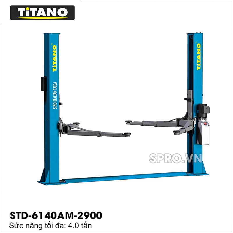 cầu nâng 2 trụ giằng dưới