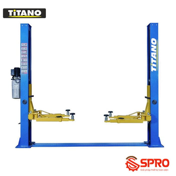 Cầu nâng 2 trụ đế dưới, cóc giật 1 bên Titano TB-4000S 10 cầu nâng 2 trụ đế dưới