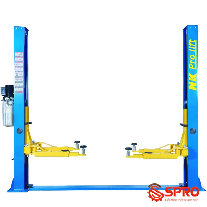 Cầu nâng 2 trụ giằng dưới, cóc giật 1 bên NK PRO LIFT NK4000-PRO 10 cầu nâng ô tô 2 trụ