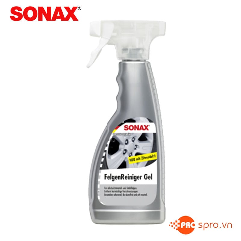 Hóa chất làm sạch mâm SONAX Rim Cleaner 429200 500ml 1 chai xit lam sach mam 429200