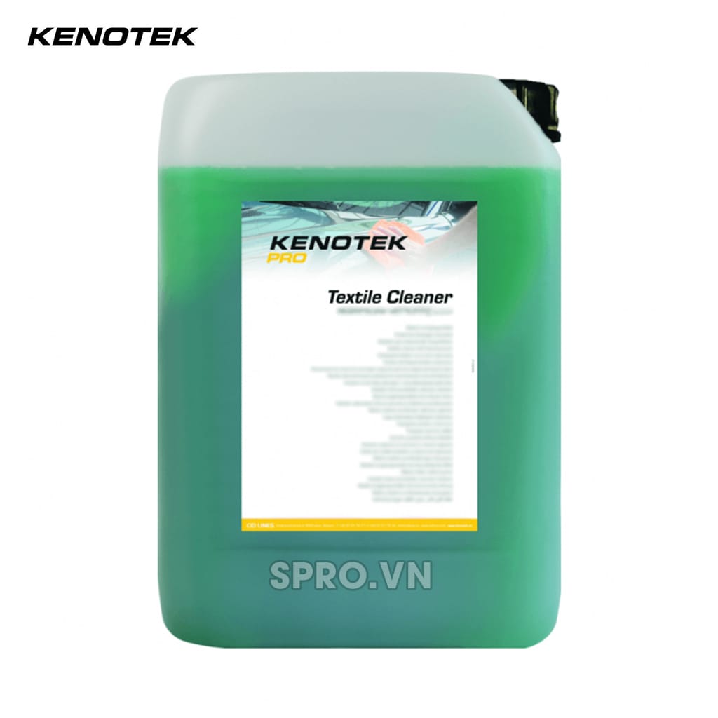 CHẤT TẨY GHẾ DA, NỈ VÀ NHỰA CAO CẤP KENOTEK TEXTILE CLEANER 4 chất tẩy da