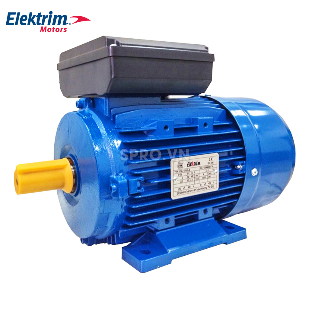 dong co dien mo to elektrim 1 pha 100l2 4 1 pha cong suat 4hp spro