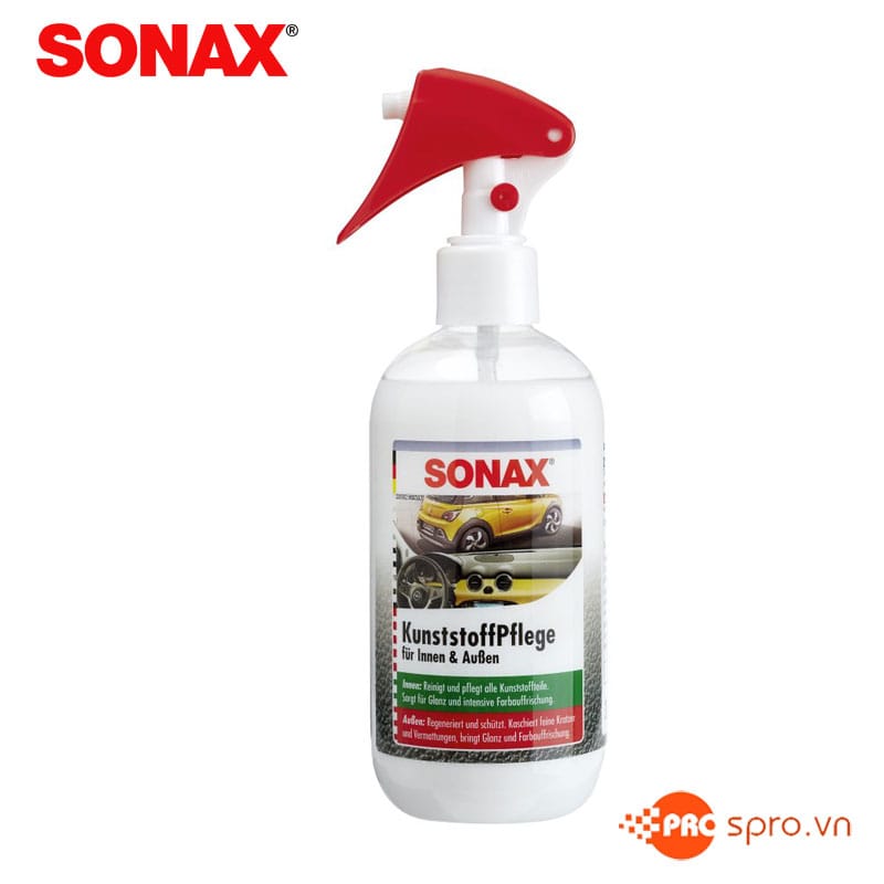 Hóa chất bảo vệ nhựa xe SONAX 205141 300ml 1 dung dich bao duong nhua xe 205141