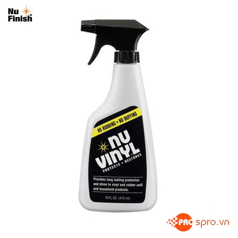 Hóa chất bảo vệ và làm bóng nội thất xe NuFinish NV-300 473ml 1 dung dich bao ve va lam bong noi that oto NU VINYL