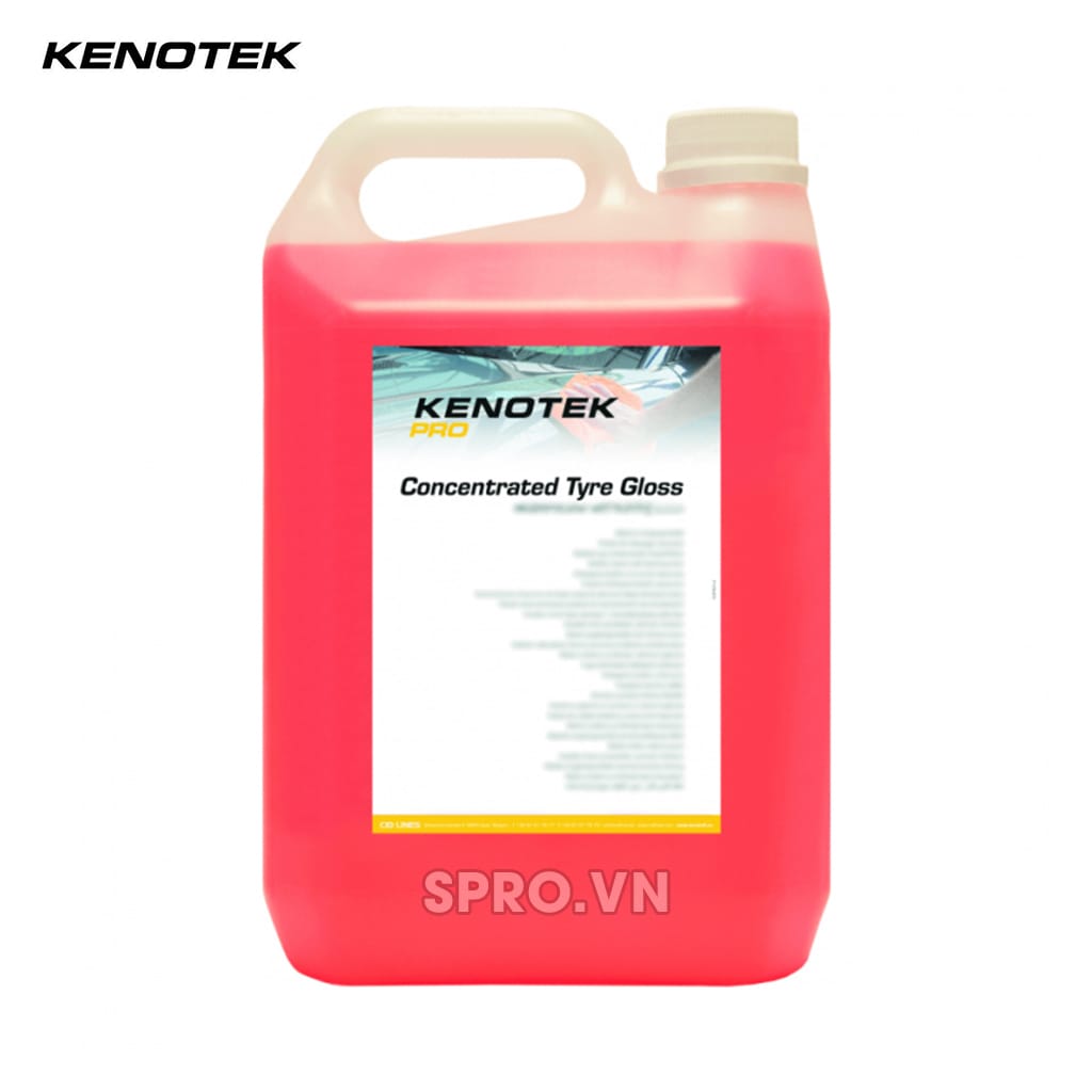 Dung dịch đánh bóng lốp và táp-lô Kenotek Concentrated Tyre Gloss (Can 5L) 1 dung dịch đánh bóng lốp